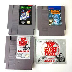 NES Game‎ Lot Shadowgate Festers Quest Game & Golgo 13 Game/Manual Nintendo